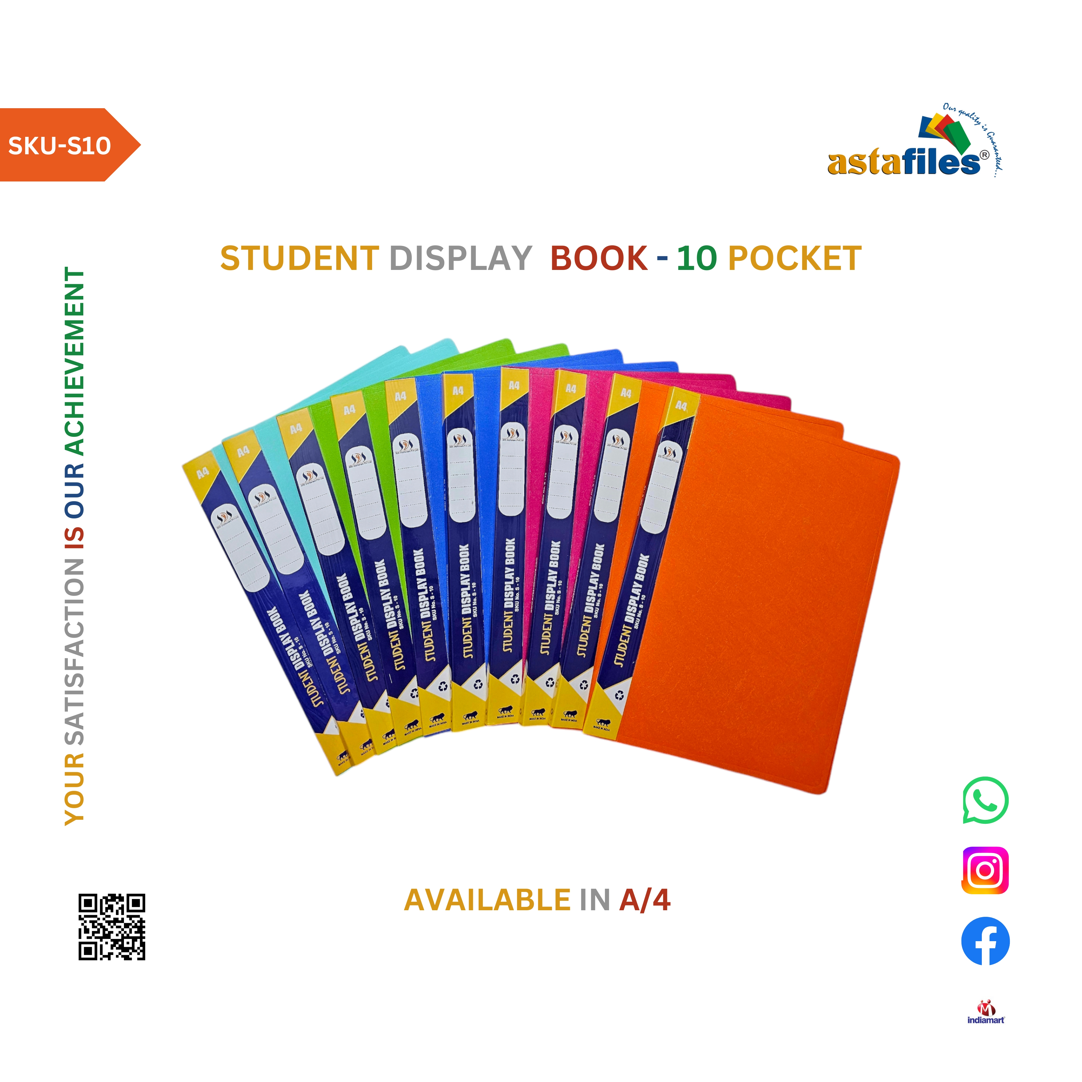Student Display Book - 10 Pocket