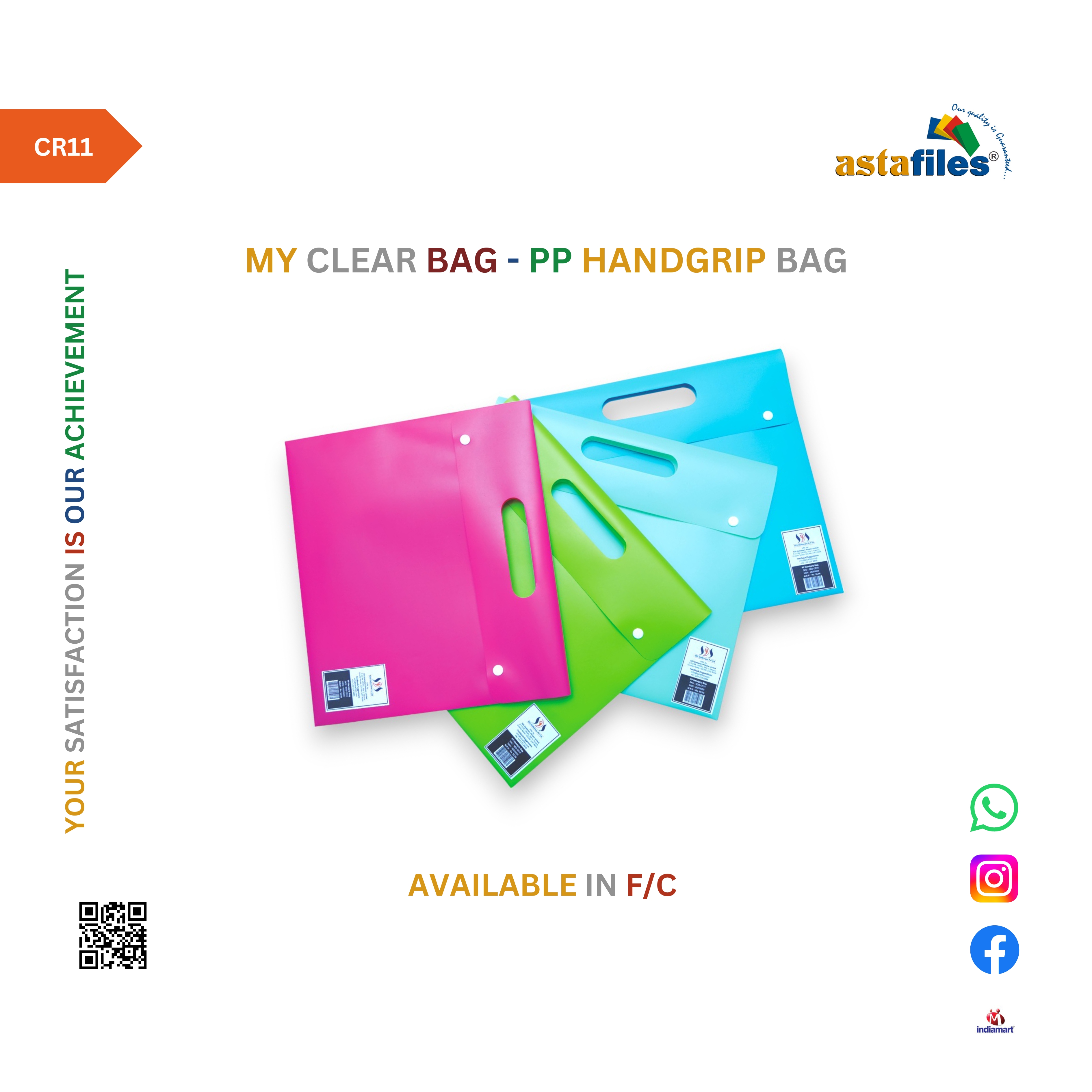 My Clear Bag PP Handgrip Bag (CR11)