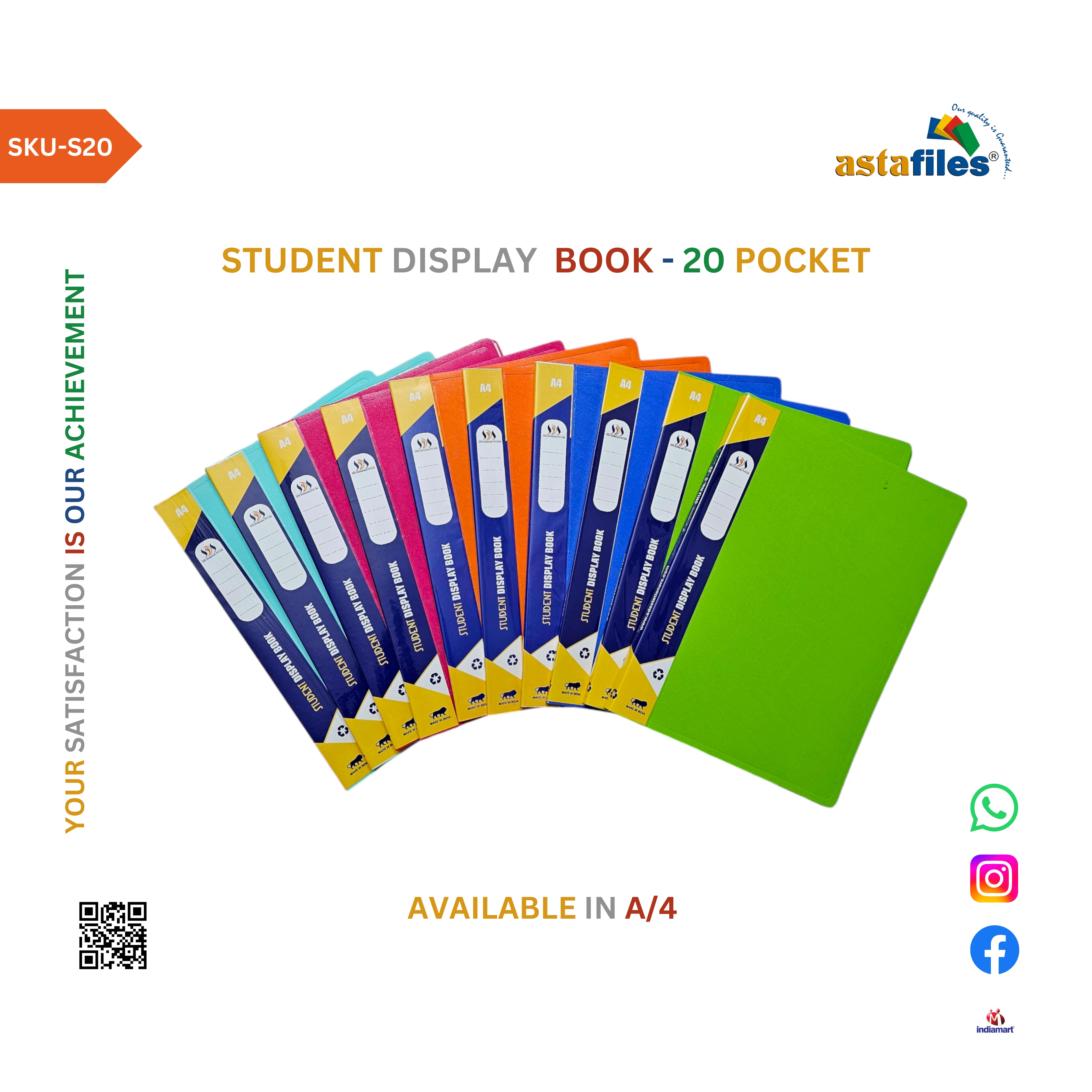 Student Display Book - 20 Pocket