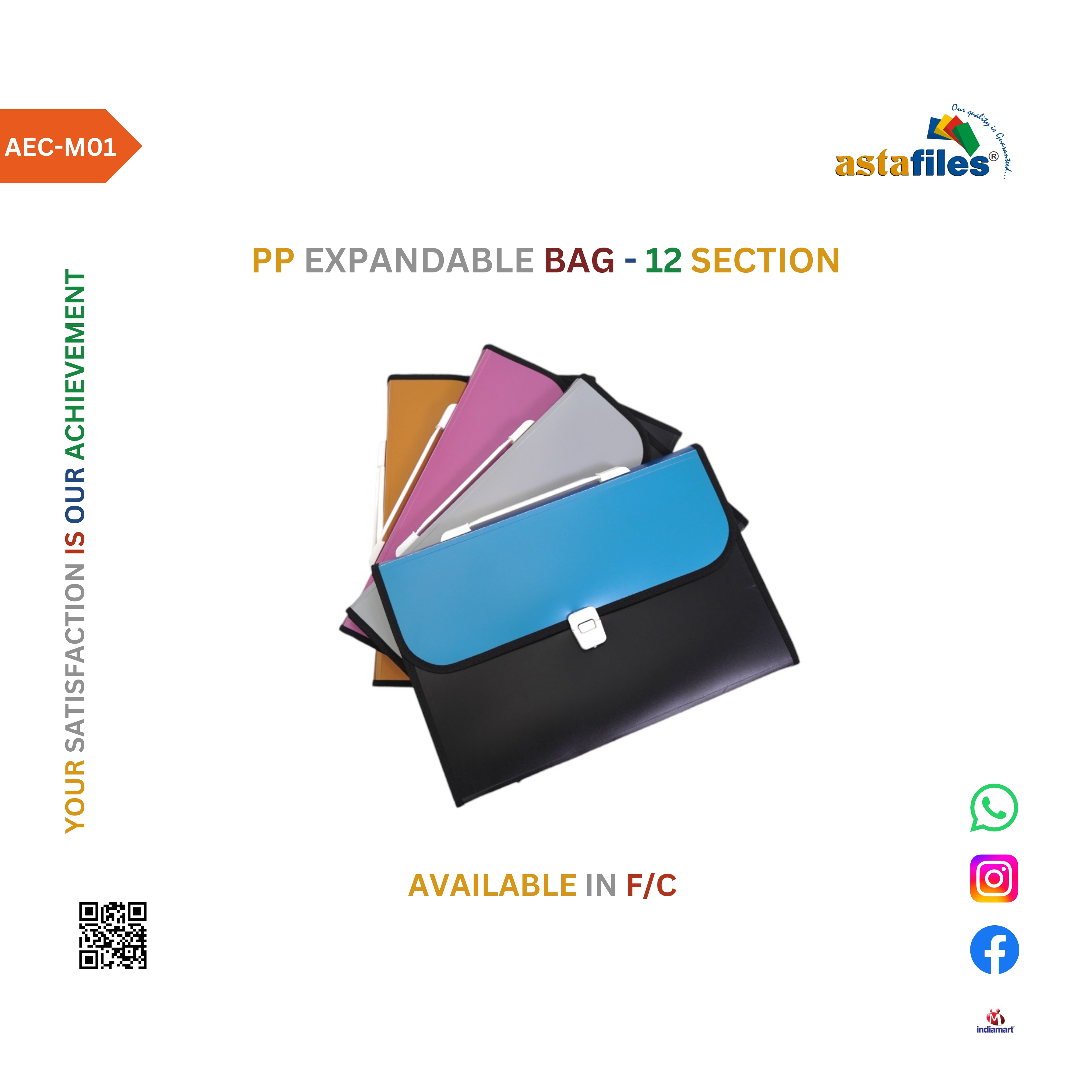 PP Expandable Bag - 12 Section (M01)