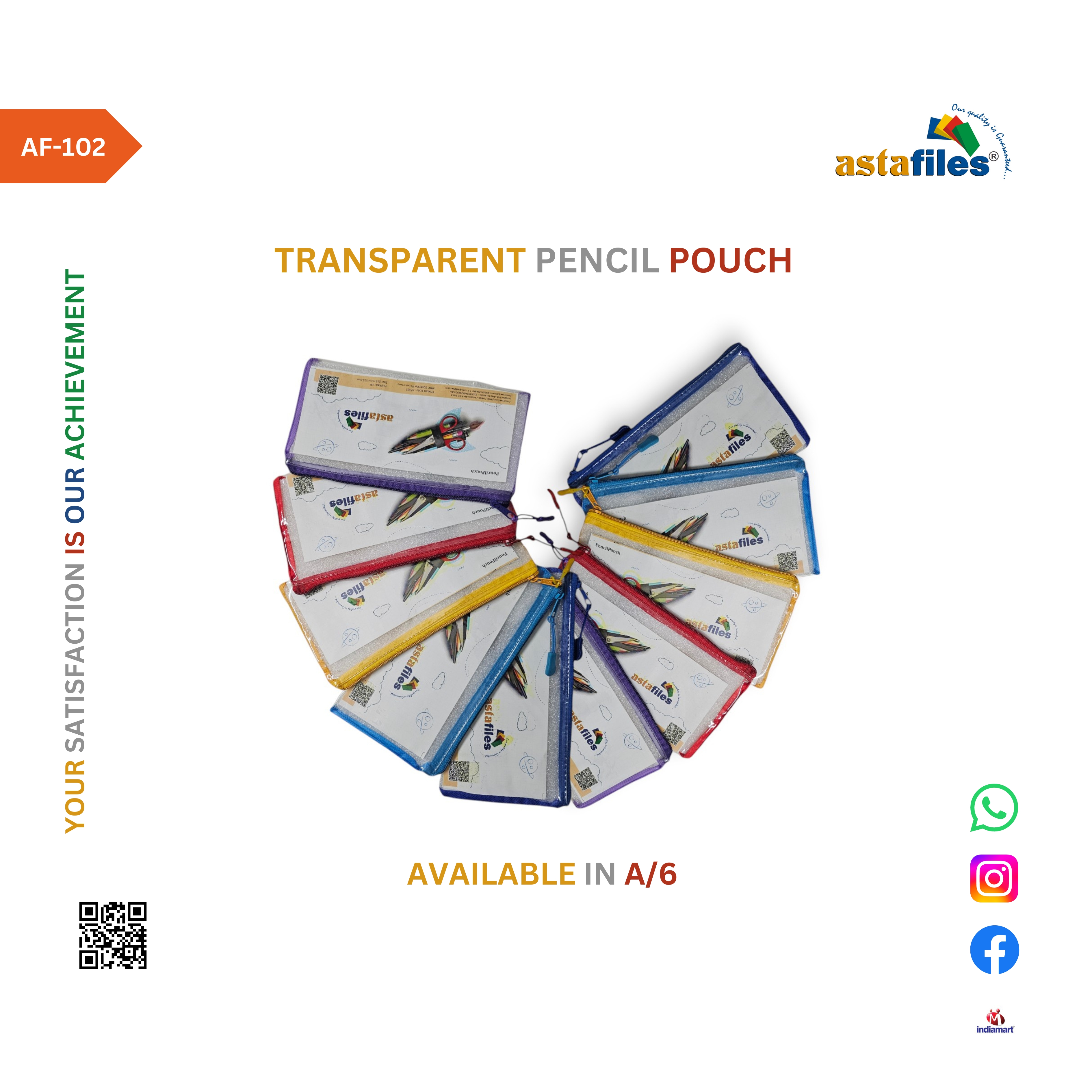 Transparent Pencil Pouch (AF-102)